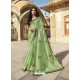 Green Designer Party Wear Sari