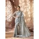 Silver Designer Wedding Sari