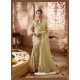 Khaki Designer Wedding Sari