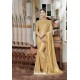 Gold Designer Silk Party Wear Sari