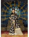 Black Designer Silk Party Wear Sari