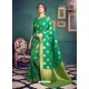 Green Designer Kanchivaram Silk Party Wear Sari