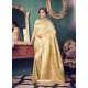 Gold Designer Kanchivaram Silk Party Wear Sari