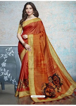 Multi Colour Heavy Embroidered Designer Silk Sari