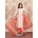 Off White Embroidered Designer Churidar Salwar Suit