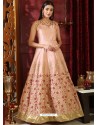 Baby Pink Party Wear Gown for Girls
