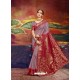 Light Brown Designer Silk Party Wear Sari