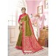 Parrot Green Designer Banarasi Silk Sari