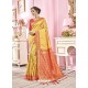 Yellow Designer Banarasi Silk Sari