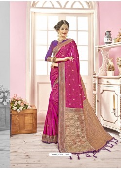 Rani Designer Banarasi Silk Sari