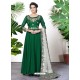 Awesome Forest Green Embroidered Designer Anarkali Suit
