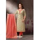 Light Beige Embroidered Designer Straight Salwar Suit