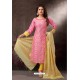 Pink Embroidered Designer Straight Salwar Suit