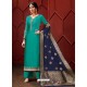 Turquoise Designer Palazzo Salwar Suit