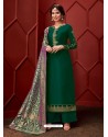 Dark Green Designer Palazzo Salwar Suit