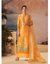 Yellow Designer Palazzo Salwar Suit