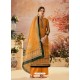 Orange Designer Palazzo Salwar Suit