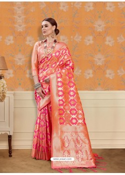Rani Classic Wear Embroidered Designer Silk Sari
