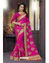 Rani Heavy Embroidered Designer Blooming Georgette Sari