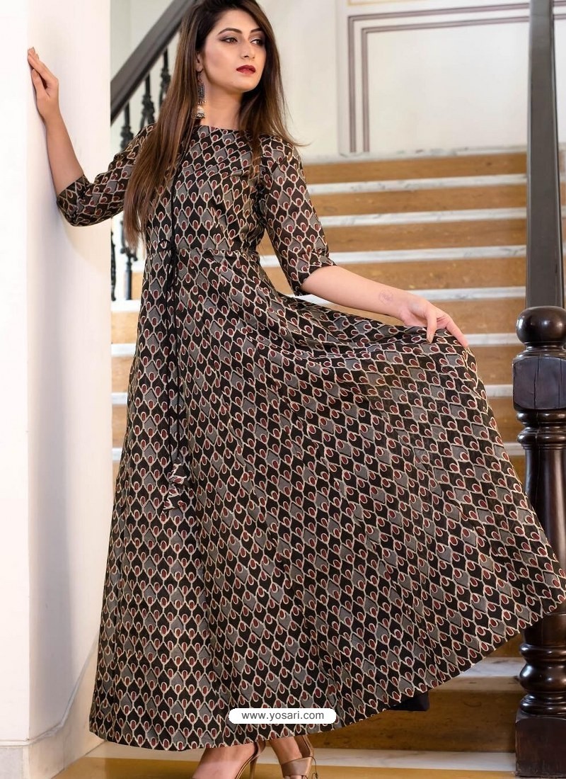 Brown Party Wear Gown for Girls