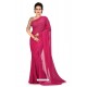 Rani Heavy Embroidered Designer Chiffon Sari
