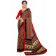 Multi Colour Heavy Embroidered Designer Silk Sari