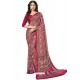 Multi Colour Heavy Embroidered Designer Silk Sari