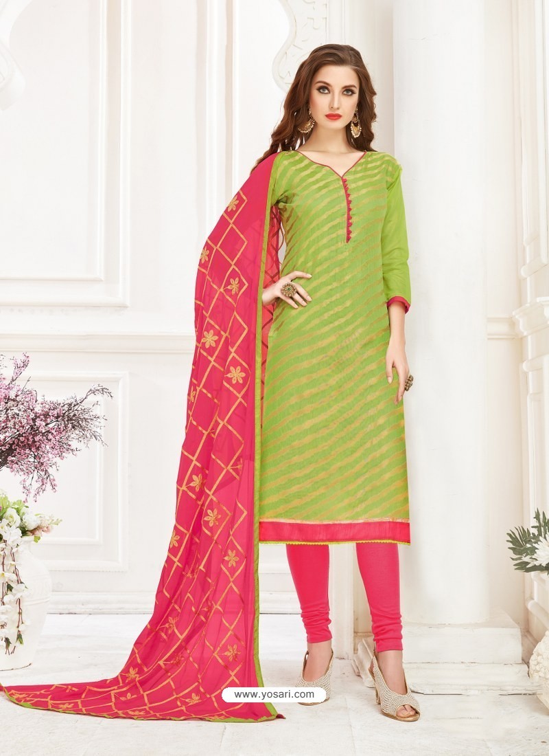 Download Free Buy Green Embroidered Designer Banarasi Jacquard Churidar Salwar Suit Churidar Salwar Suits PSD Mockup Template