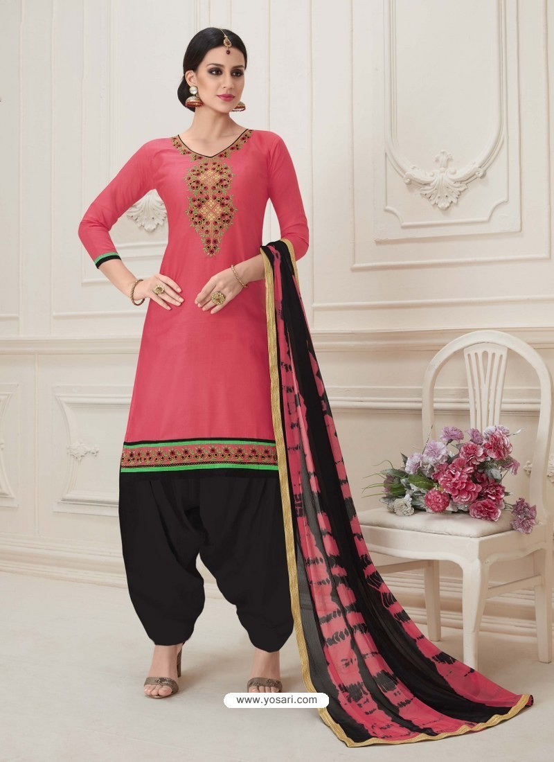Buy Peach Embroidered Punjabi Patiala Suits Punjabi Patiala Suits