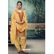 Orange Embroidered Punjabi Patiala Suits