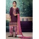 Deep Wine Embroidered Punjabi Patiala Suits