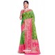 Green Banarasi Silk Weaving Worked Saree