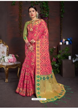 Rani Lichi Art Silk Designer Saree