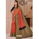 Red Designer Silk Saree