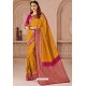 Yellow Designer Silk Saree