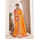 Pretty Orange Dolla Pure Viscos Party Wear Saree