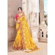 Yellow Dolla Pure Viscos Embroidered Party Wear Saree