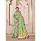 Sea Green Dolla Pure Viscos Embroidered Party Wear Saree