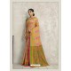 Beige Designer Silk Party Wear Sari