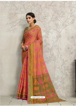 Multi Colour Designer Silk Party Wear Sari