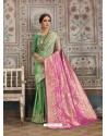 Green Designer Fancy Silk Party Wear Sari