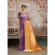 Purple Designer Fancy Silk Party Wear Sari