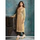Miraculous Cream Georgette Pant Style Suit