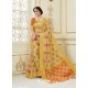 Multi Colour Fancy Silk Party Wear Sari With Zari Work