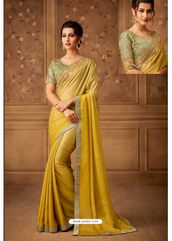 Corn Latest Designer Silk Party Wear Sari For Girls