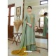 Olive Green Cotton Silk Latest Palazzo Suit
