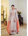 Dusty Pink Cotton Silk Latest Palazzo Suit