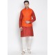 Crimson Cotton Kurta Pajama For Men