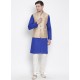Royal Blue Cotton Kurta Pajama For Men
