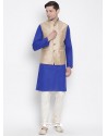 Royal Blue Cotton Kurta Pajama For Men